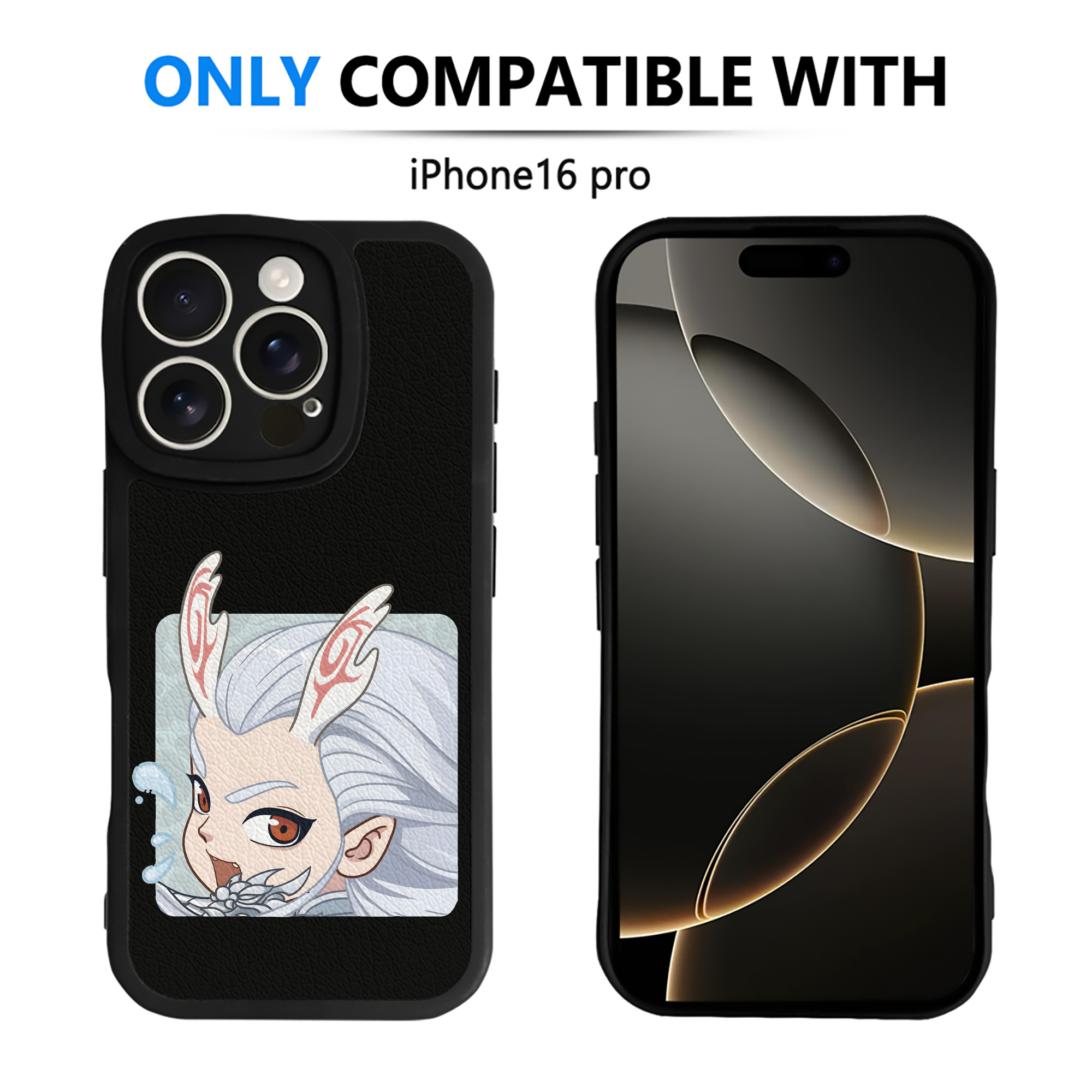 （画像用） Ne Zha 2 ナタ 魔童の大暴れ 【iPhone 16シリーズ対応】シリコンスマホケース（レザー調） 材質：シリコン